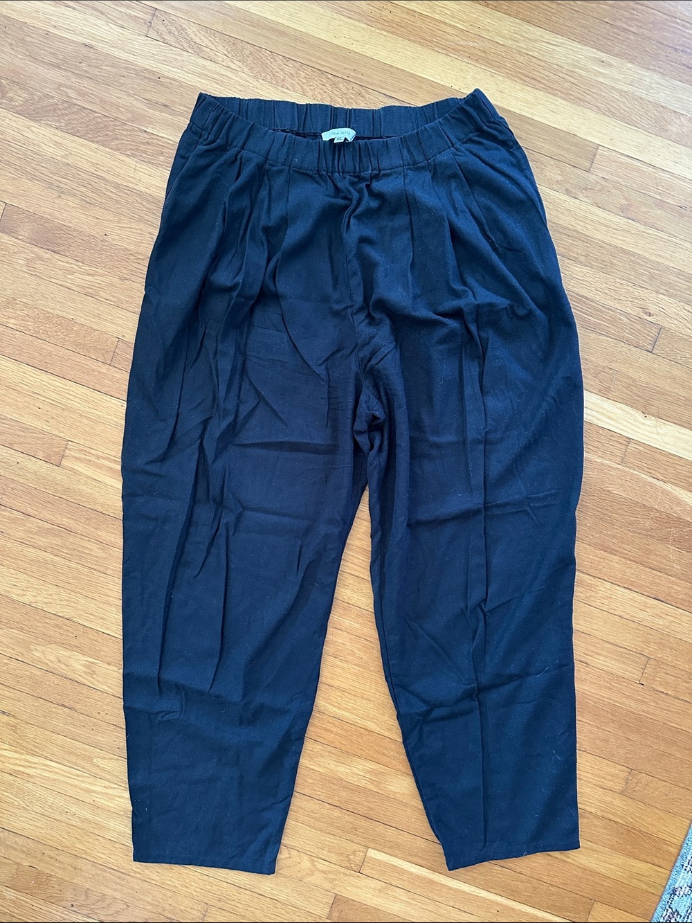 Na Nin Lena Silk Canvas Pant Black